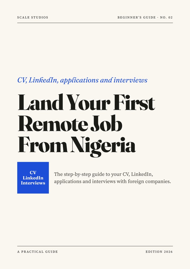 Land Your First Remote Job From Nigeria ebook cover
