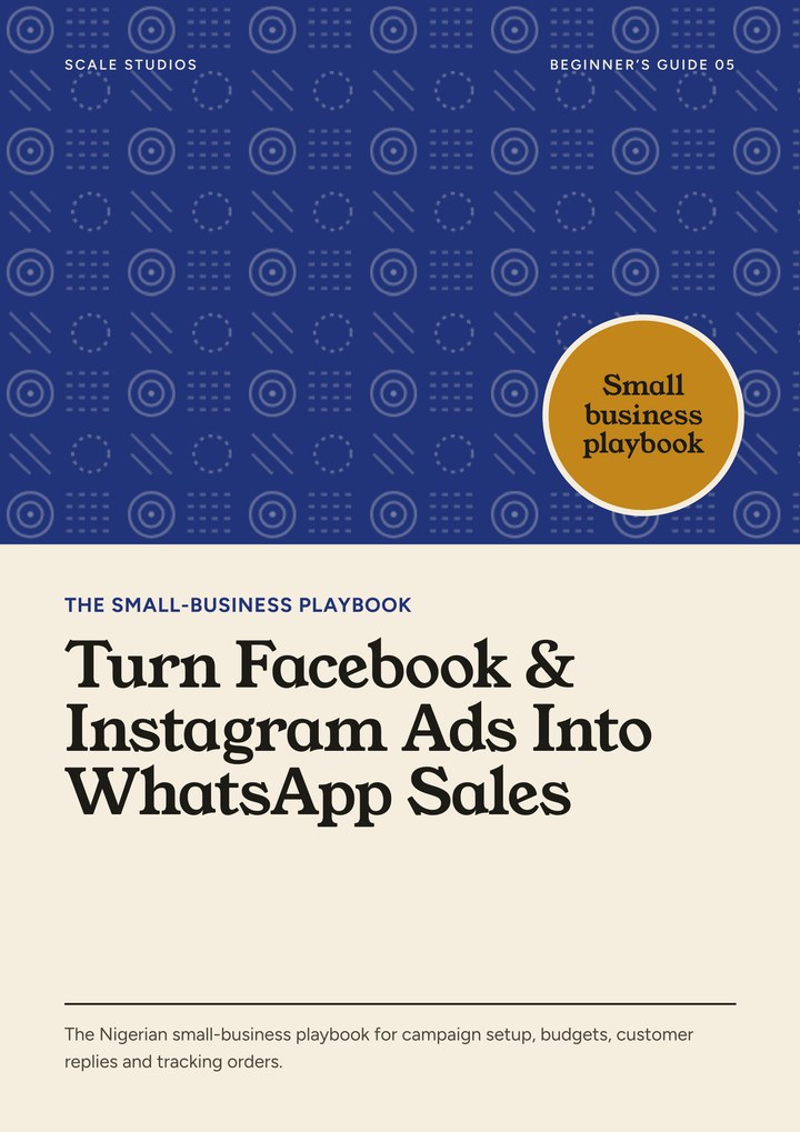 Turn Facebook and Instagram Ads Into WhatsApp Sales ebook cover